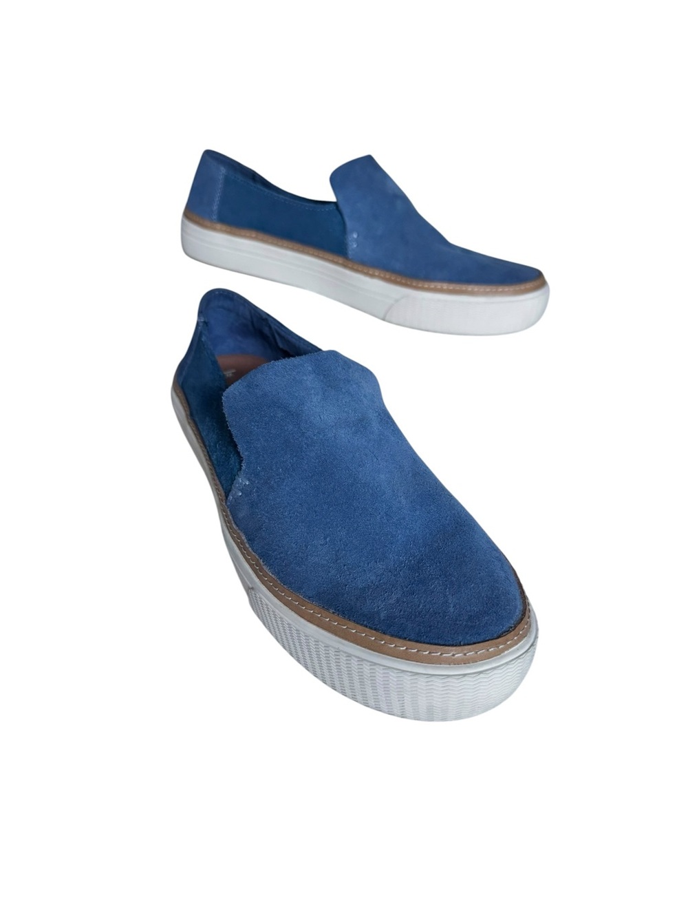 TOMS Women’s Sunset Suede Slip-On Sneakers Infinity Blue Size 9